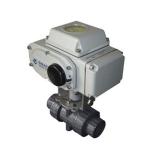 Soft Seat Automatic UPVC Electric Ball Valve Plastic Ball Valve For Water Supply