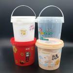 Pet Food Container 32 oz Cotton Candy Plastic Bucket with Handle GAP/ISO/FDA
