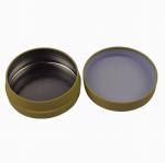 Round Cannabis Child Resistant Tin Container Metal Tin Can Cannabis Packaging