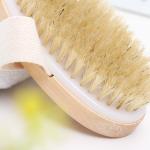 Spa Body Brush Soft Natural Bristle Shower Brushes Wooden Bath Shower Bristle