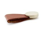 Zinc Alloy / Leather Drawer Pull Handles , Imitation Leather Wardrobe Door