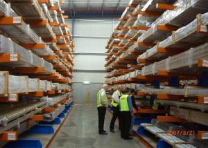 China Metal Cantilever Pallet Racking Manufacturer For Lumber / Timber / Pipe / Tube Storage factory