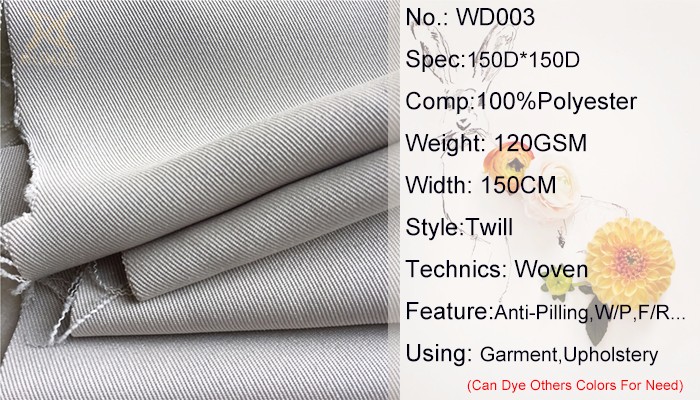 TC Fabric Double 45S Polyester Cotton Blended Yarn Plain Shirting Fine Canvas Cloth