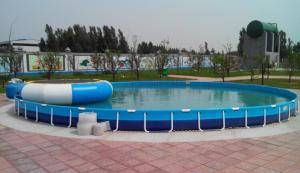 China Family Entertainment Metal Framed Swimming Pools Round Custom Made factory