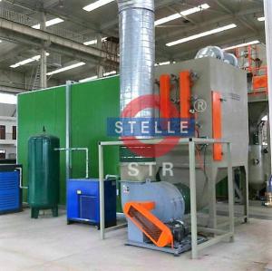 China Industrial Sandblasting Room Derusting Remove Paint Peumatic Conveyor Castings factory