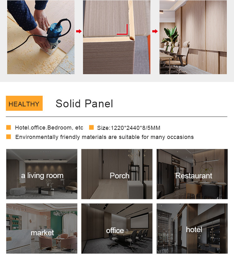 Soundproof Acoustic Fabric Bamboo Fiber Wall Panel ECO Friendly