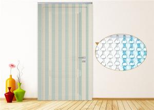 China Diy Metal Drapery Aluminium Chain Door Fly Screen Curtain 90*210cm Anodized factory