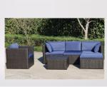 Outdoor Rattan Sectional Sofa PE Wicker Couch Backyard Conversation Set