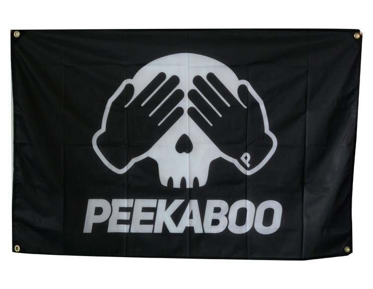 75D Polyester 3X5 Outdoor Advertising Flags Silk Screen Print Waterproof