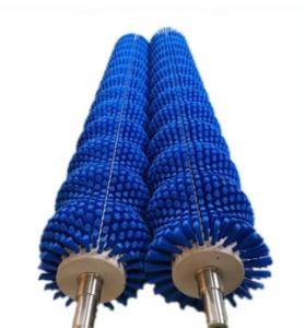 China Industrial Nylon Cylindrical Cleaning Roller Brush Rotary for food processing factory