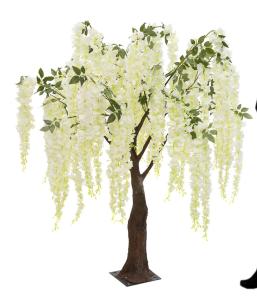 China 150cm Height Artificial Wisteria Tree UV Stabilized Fiberglass Plastic factory