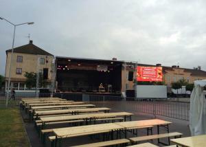 China P6 P8 Outdoor Stadium LED Display Slim LED Display Rental High Brightness factory