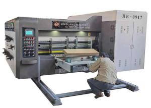 China Three Colors Corrugated Box Printing Machine With Slotter Die Cutter on sale