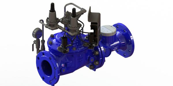 Clean Water Flow Media Automatic Valve Controller EPDM Body Seat For Long