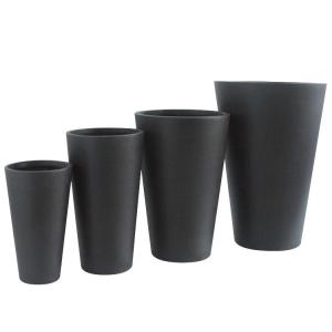 China Smooth Surface Fiber Clay Planter For Flower / Green Plant Growing Needs factory