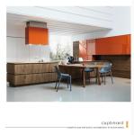 Plywood Walnut Veneer MDF Kitchen Cabinet For house Furniture
