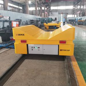 China 20 Tons battery electric trolley coil track transfer platform factory