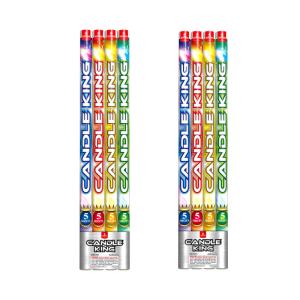 China 5 Shots Mandarin Roman Candle Fireworks 0.032 CBM Customizable Pyrotechnics factory
