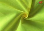 Bright Yellow 100% Polyester Fluorescent Material Fabric For Garment