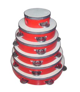 China Red Tambourine set / Music Toy / Kids musical instruments / Promotion gift AG-TM6 factory