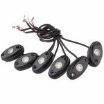 Blue LED Rock Light Kits with 6 pods Lights for Jeep Off Road Truck Car ATV SUV