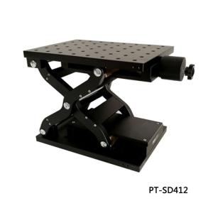 China 210mm×150mm Manual Lab Jack Heavy Duty Anodizing Blackening factory
