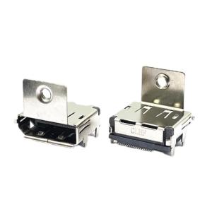 China Mini Solder LCP Displayport DP Socket Connector 20Pin With Screw Hole 12.78mm on sale