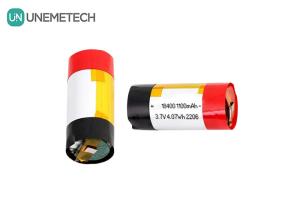 China 3A Discharge Cylindrical Polymer Lithium Ion Battery 18400 3.7v 1100mah LiPo Battery factory