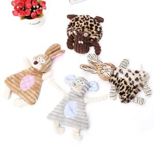 China 25cm Rabbit Corduroy Pet Plush Toys/pet toys/pet products factory