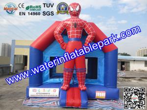 China Outdoor Spiderman Inflatable Bouncy Castle Jumper , PVC Jumping Castle For Kids factory
