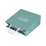 Oem Brown Blue Gift Kraft Bags Bulk For Shopping 10x5x13
