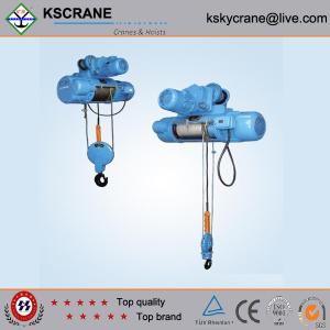 China 5T CD/MD Model Electric Wire Rope Hoist With Electric Motor factory