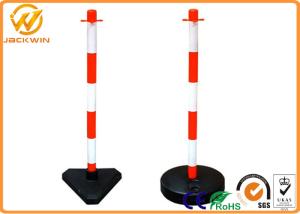 China Rubber Base Road Reflector Posts , Anti Collision PVC Flexible Traffic Posts factory