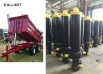 Welded Dump Truck Tipper Trailer Single Acting Telescopic Hydraulic Cylinders CE