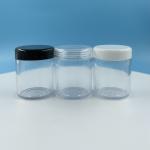30g Transparent Cream Jar with Black Lid Volume 20ml 30ml 50ml Durable PS