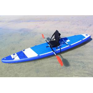 China 380cm Custom Paddle Boards SUP Sit On KAYAKA With 8 D Rings 2 Kayak Seats factory