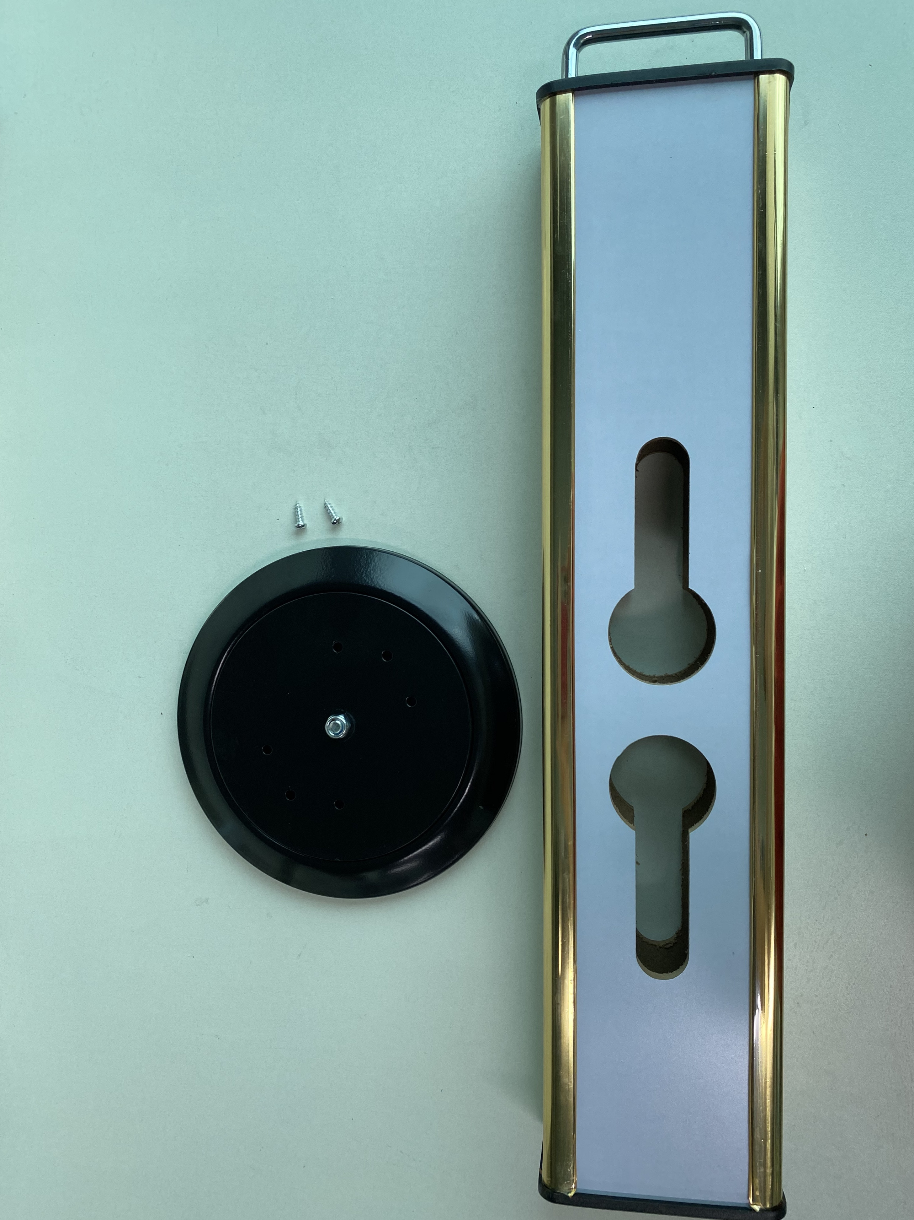Gold Fingerprint Password Smart Digital Door Lock Display Rack For Exhibition Stan