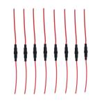 10A 250V Nylon PA66 5x20 In-line Fuse Holders 5.2x20mm Tube Fuse Block Screw