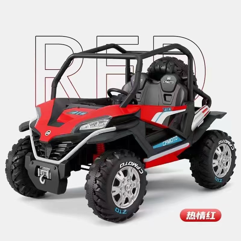 Popular 12V UTV Ride On Car for Kids Remote Control LED Light Two Seats Red Blue White