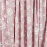 Soft Jacquard Printed Pink Micro Polar Fabric 160gsm