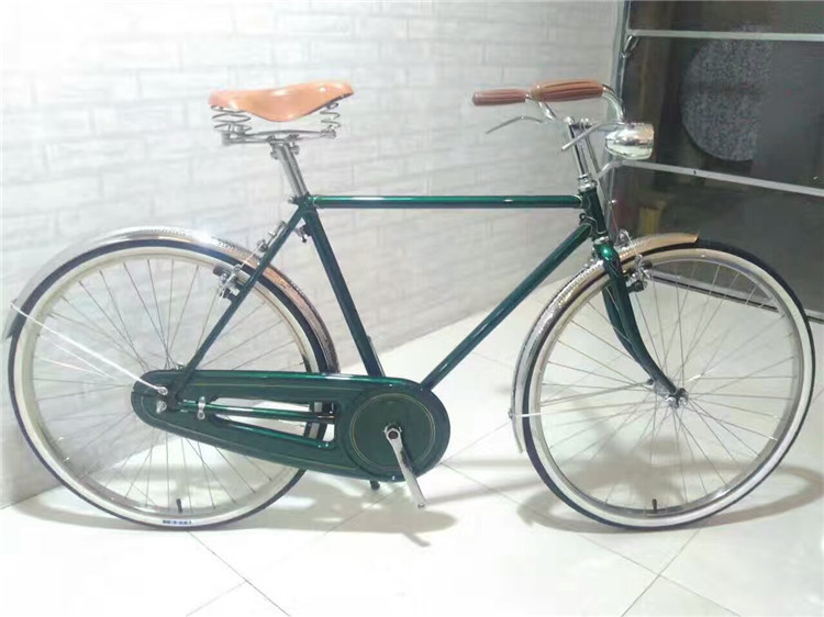 New brake colorful hi-ten steel 26/28 size elegant retro city bike for man with LED light