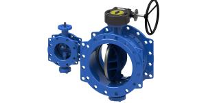 China DI Disc Stainless Steel Coated Double Eccentric Butterfly Valve PN10 PN16 factory