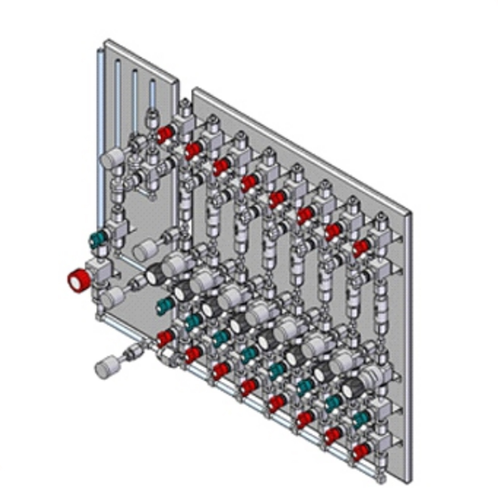 AFK PLC Control VMB Valve Distribution Box For Flammable Corrosive Toxic Gases