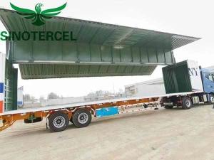 China 21T - 30T Wingspan Semi Trailer 2 Axles Semi Van Trailer factory