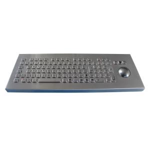 Compact Format Long Stroke vandal proof ruggedized industrial keyboard with