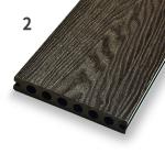 Waterproof Balcony Outdoor Composite Decking Boards WPC Hollow Profile