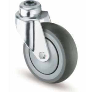 TPR Customized 5inch 125MM Swivel Caster Walkway for Shopping Cart for 70-120kgs