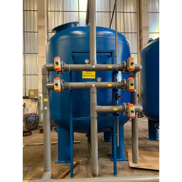 Quartz Sand Water Treatment Accessories , 0.05Mpa - 0.07MPA Pressure Stainless Steel Filter Housing