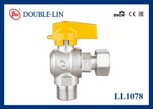 China Male X Revolving Female Nut M1/2&quot;x F3/4&quot; Gas Line Ball Valve factory