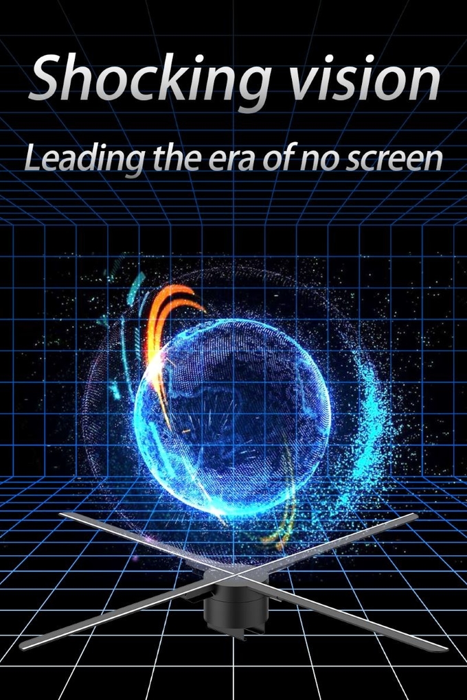 3D Hologram Fan Video Technology Advertising Display 3D Holographic LED Fan Billboard 3D Hologram Fan